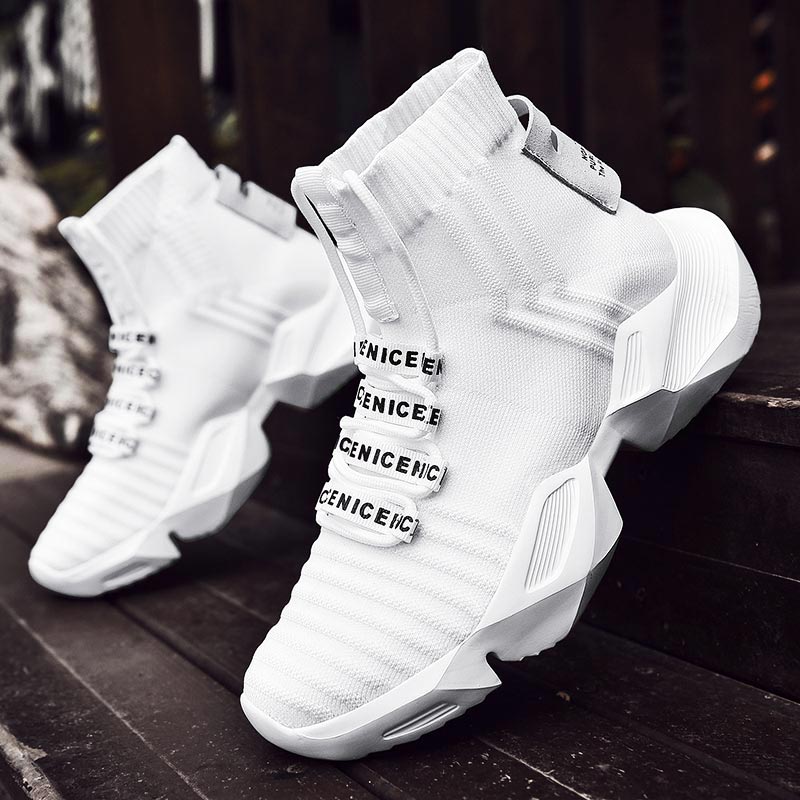 Men Shoes Online Shopping - Plus Size High Top Massive Sports