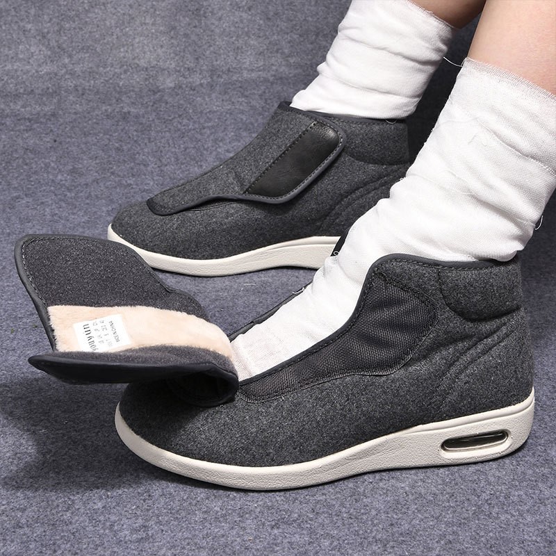 Men'S Shoes Diabetic - Winter Velvet Orthopedics Wide Feet Swollen