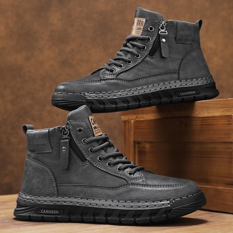 Men Leather High Top Ankle Boo - огляд і ціна Men Shoes Type