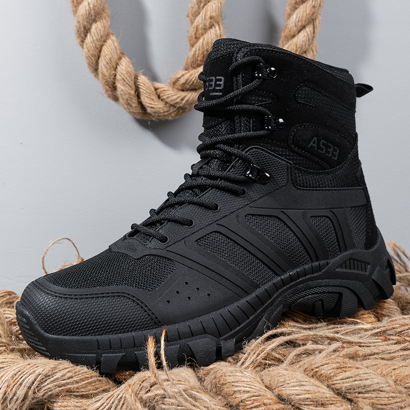 Men Tactical Boots Lace Up Des - огляд і ціна Hiking Boot Waterproof