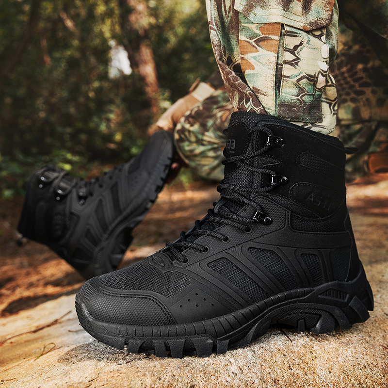 Men Tactical Boots Lace Up Des - огляд і ціна Hiking Boot Waterproof