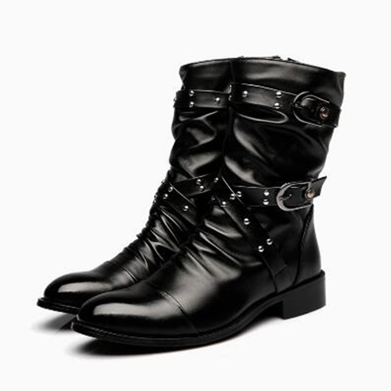 Fashion Men's Leather High Qua - огляд і ціна Men Shoes Size 46