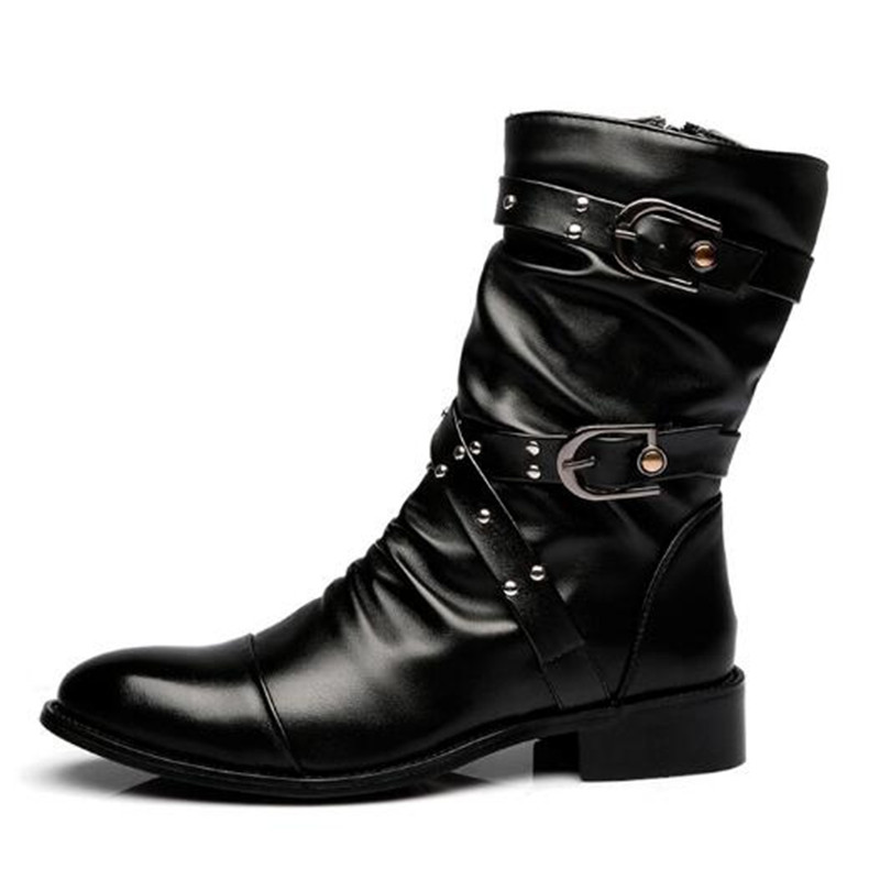 Fashion Men's Leather High Qua - огляд і ціна Men Shoes Size 46