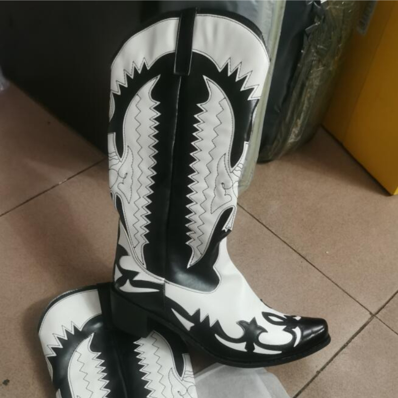 2027 Fashion New Men's Cowboy  - огляд і ціна Men Shoes Size 46