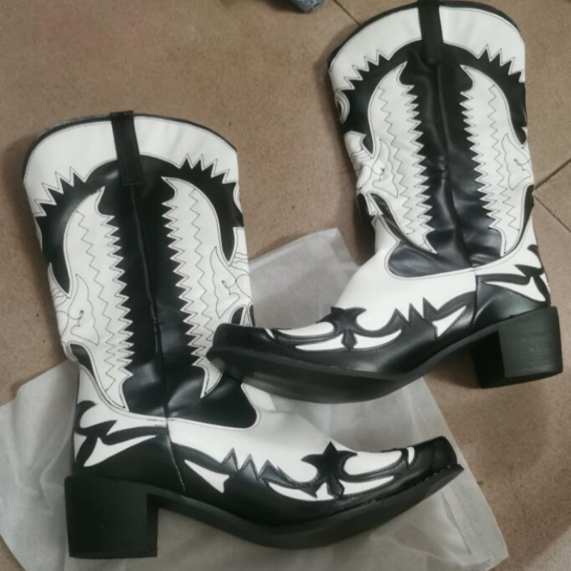 2027 Fashion New Men's Cowboy  - огляд і ціна Men Shoes Size 46