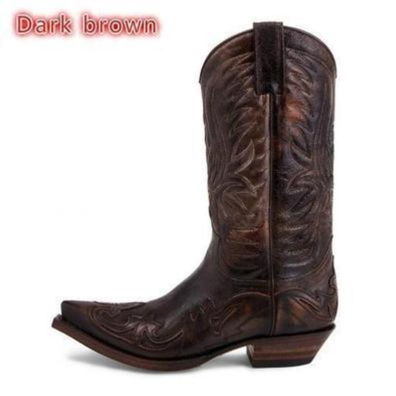 2027 Fashion New Men's Cowboy  - огляд і ціна Men Shoes Size 46