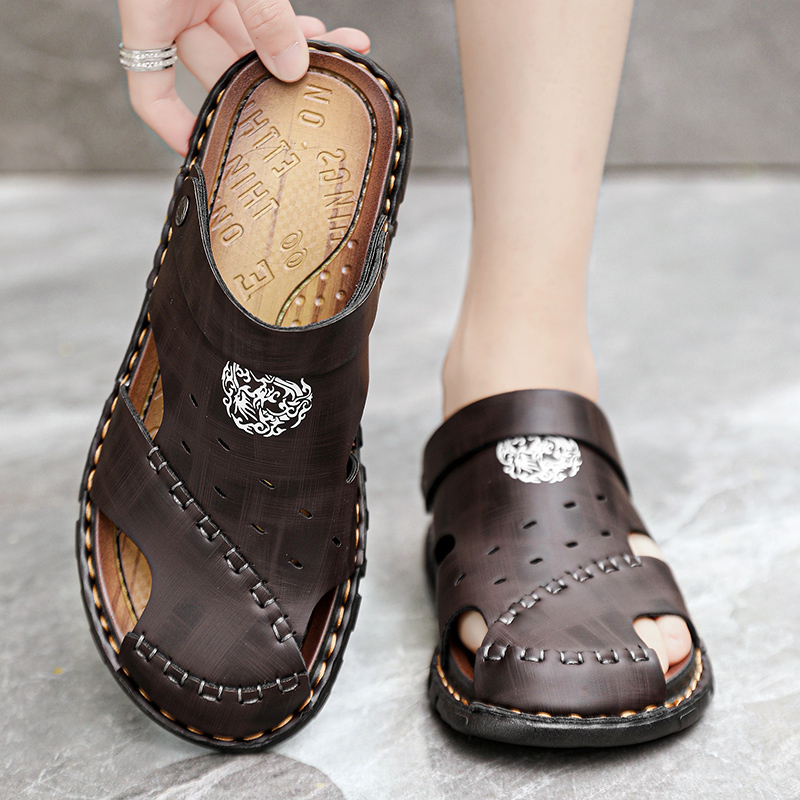 Men Slippers Summer Outside St - огляд і ціна Men Shoes Size 46