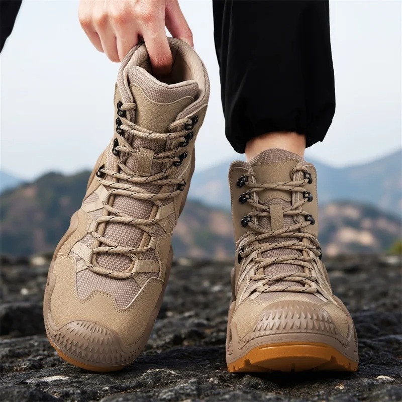 Men Tactical Boots Lace Up Bra - огляд і ціна Hiking Boot Waterproof