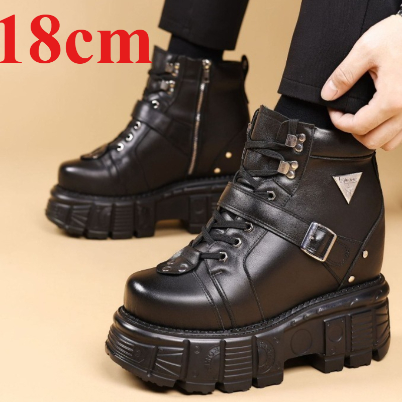 Genuine Leather Motorcycle Boo - огляд і ціна Men Shoes Type