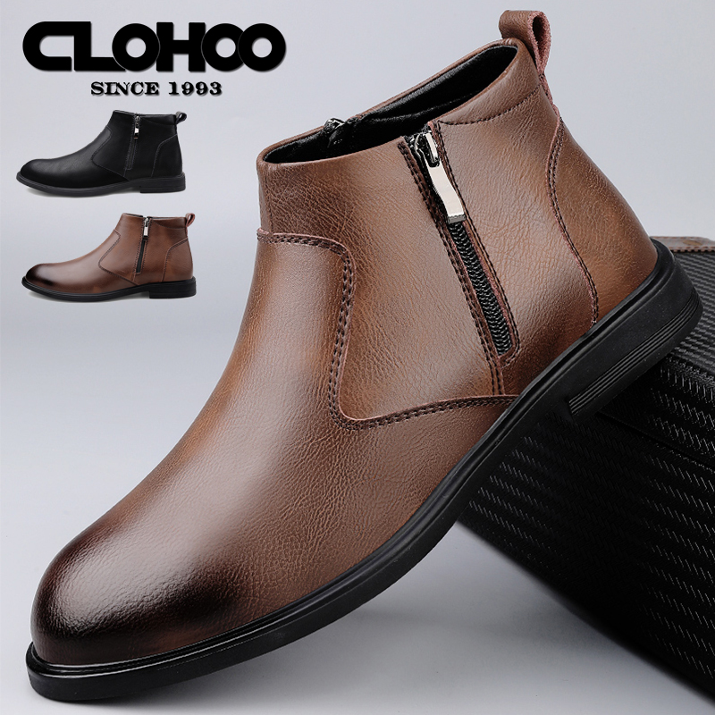 CLOHOO Handmade Men's Boots Bu - огляд і ціна Men'S Shoes Hey Dude