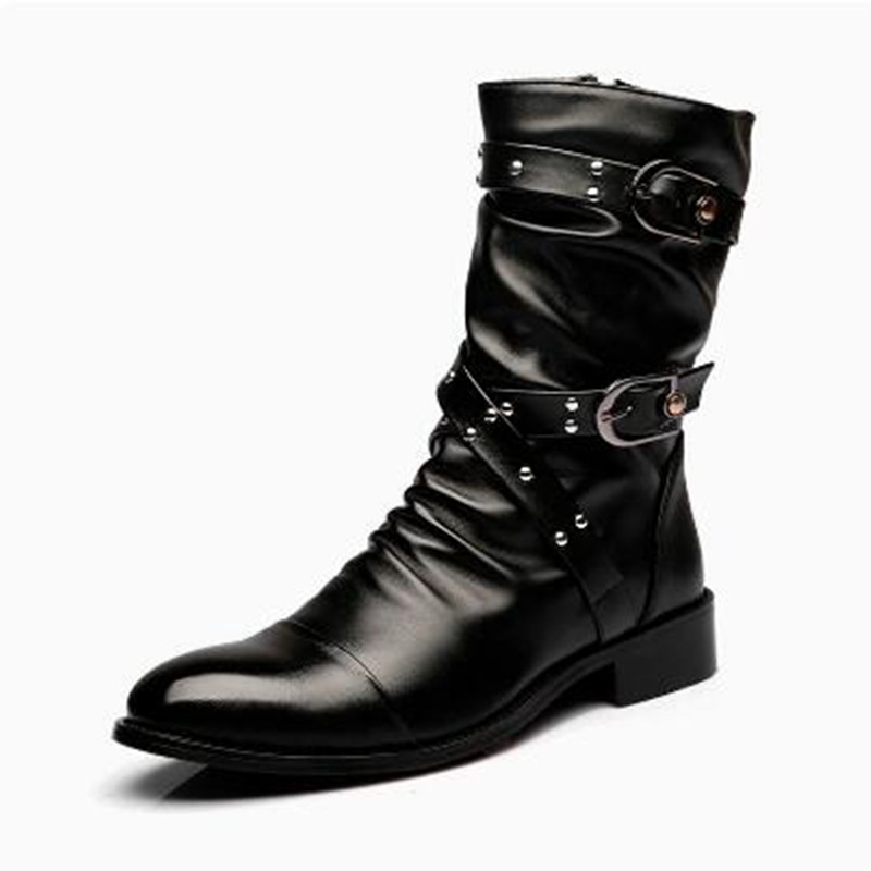 Fashion Men's Leather High Qua - огляд і ціна Men Shoes Size 46
