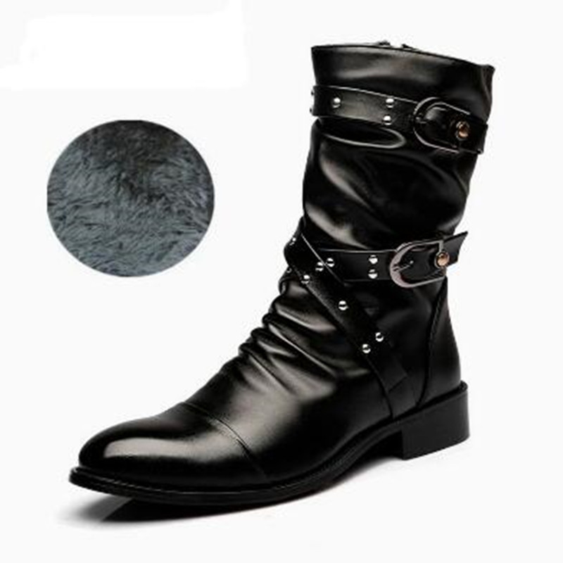 Fashion Men's Leather High Qua - огляд і ціна Men Shoes Size 46